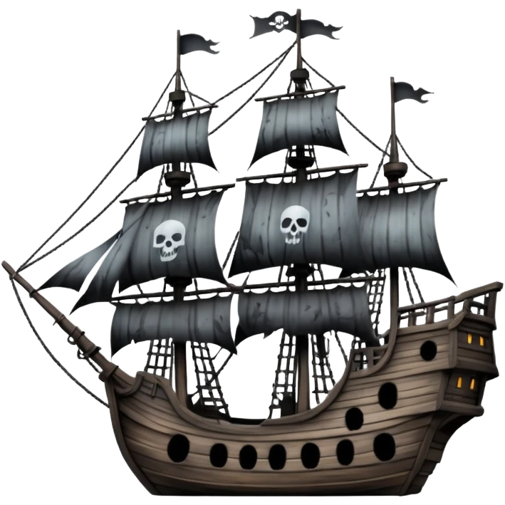 haunted Pirate Ship emoji