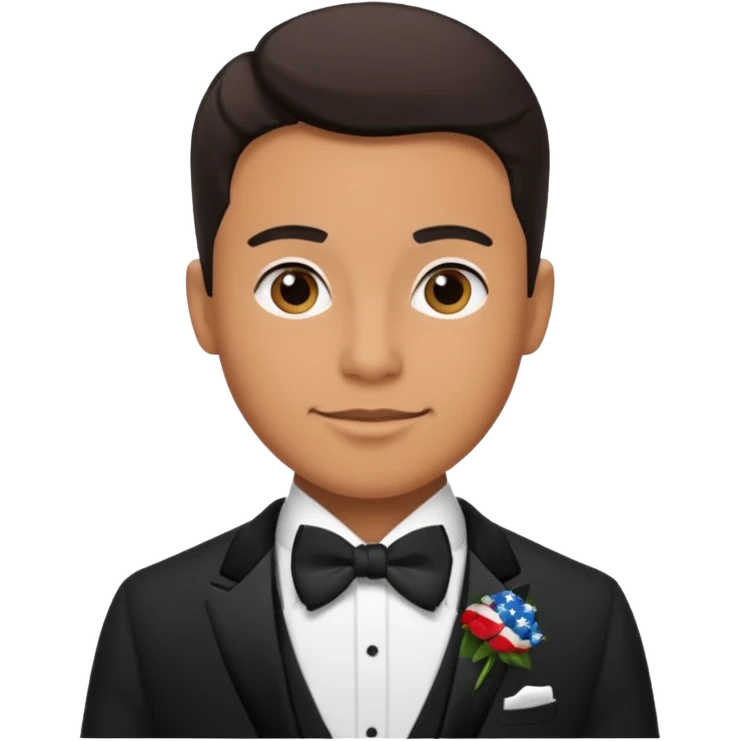 American groom, traditional, culture of american. emoji