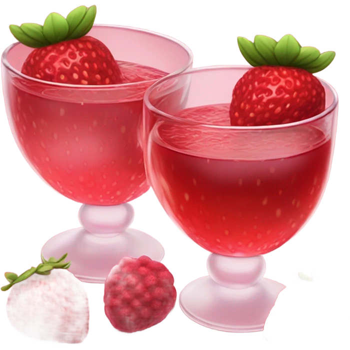Strawberry and Raspberry romantic tea emoji