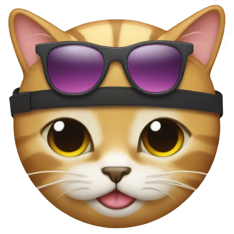 Cat with sunglasses emoji