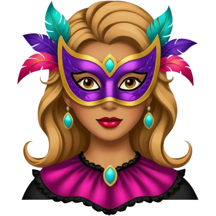 masquerade masked woman emoji