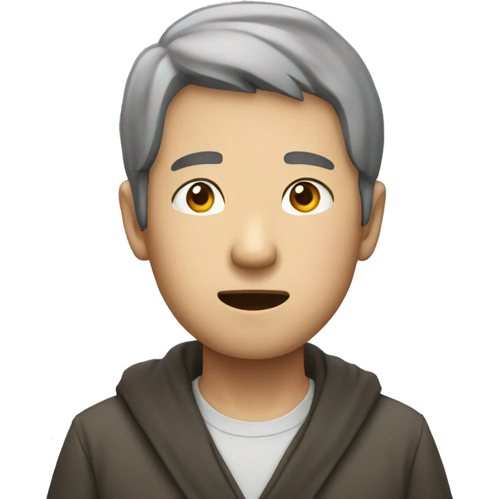 Japanese man confused emoji