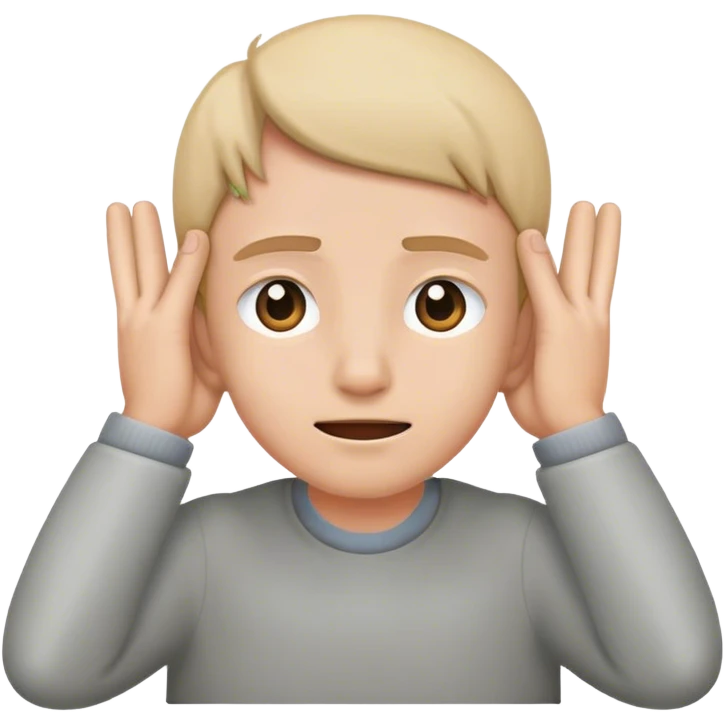 Covering ears emoji