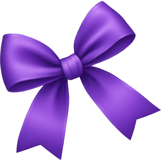 purple bow emoji