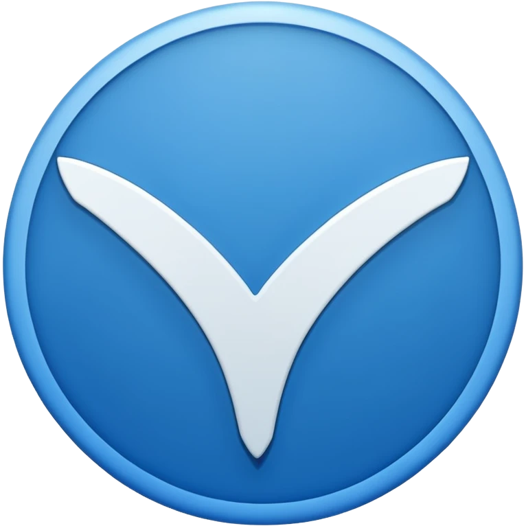 A blue circle with sharp edges and a while tick inside emoji