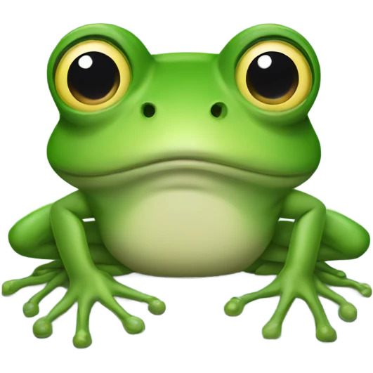 Frog with long nails emoji