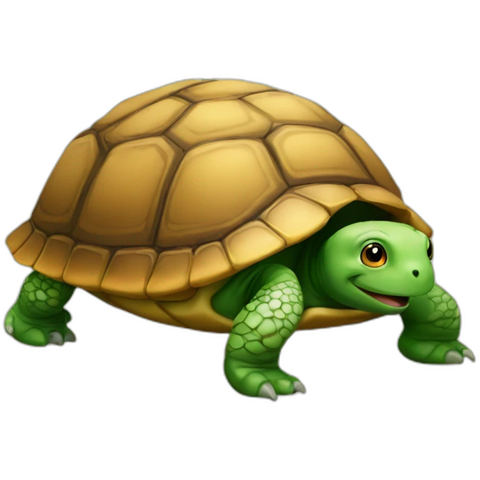 Chat sur tortue emoji