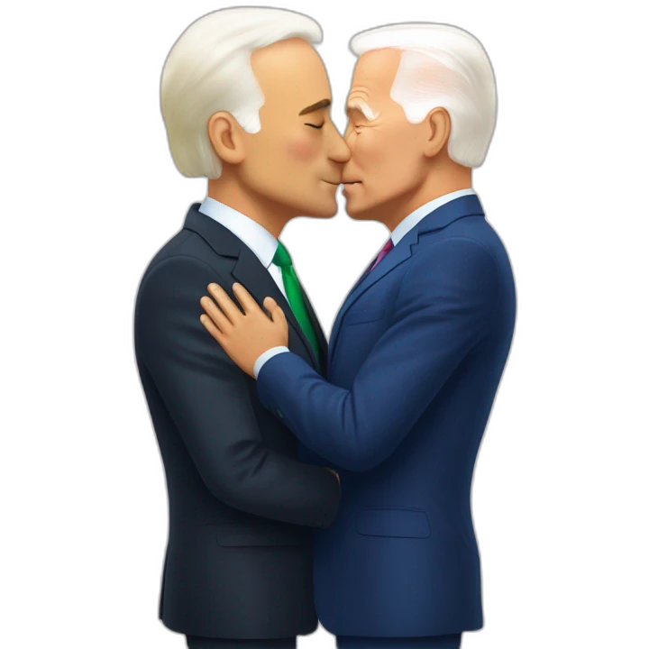 zelensky kissing biden emoji
