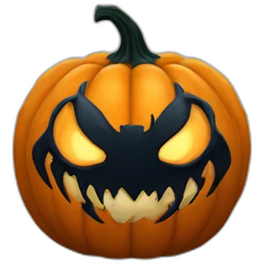 symbiote venom pumpkin emoji