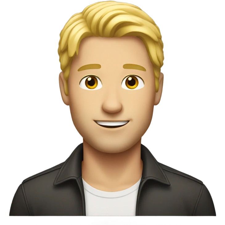 handsome blond man emoji