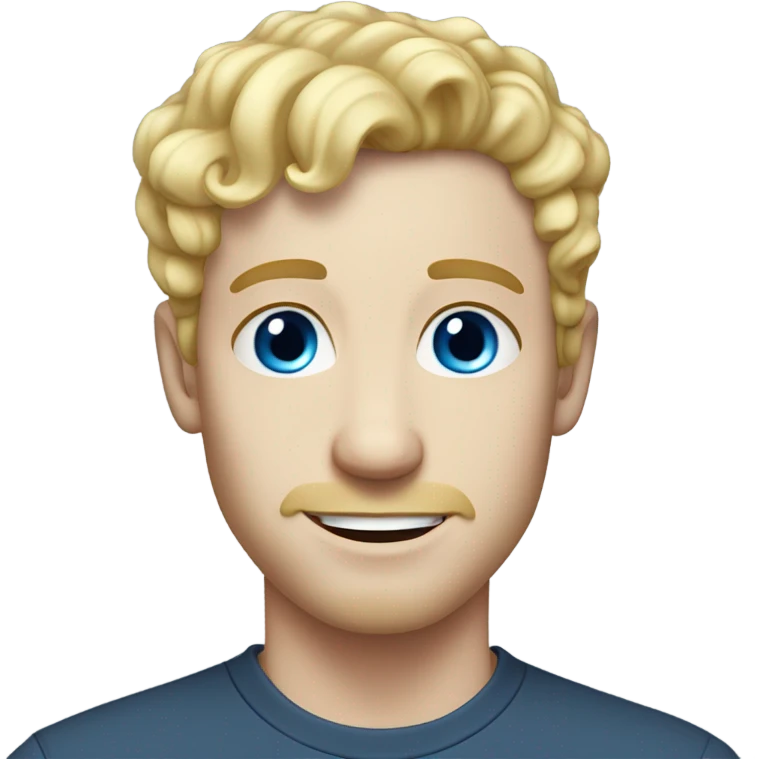 light curl blonde 30yo man blue eyed pale skin emoji