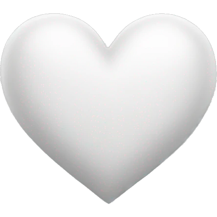 White heart emoji