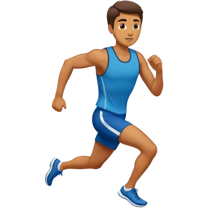 a man running in ni emoji
