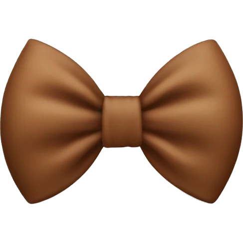 Brown bow emoji