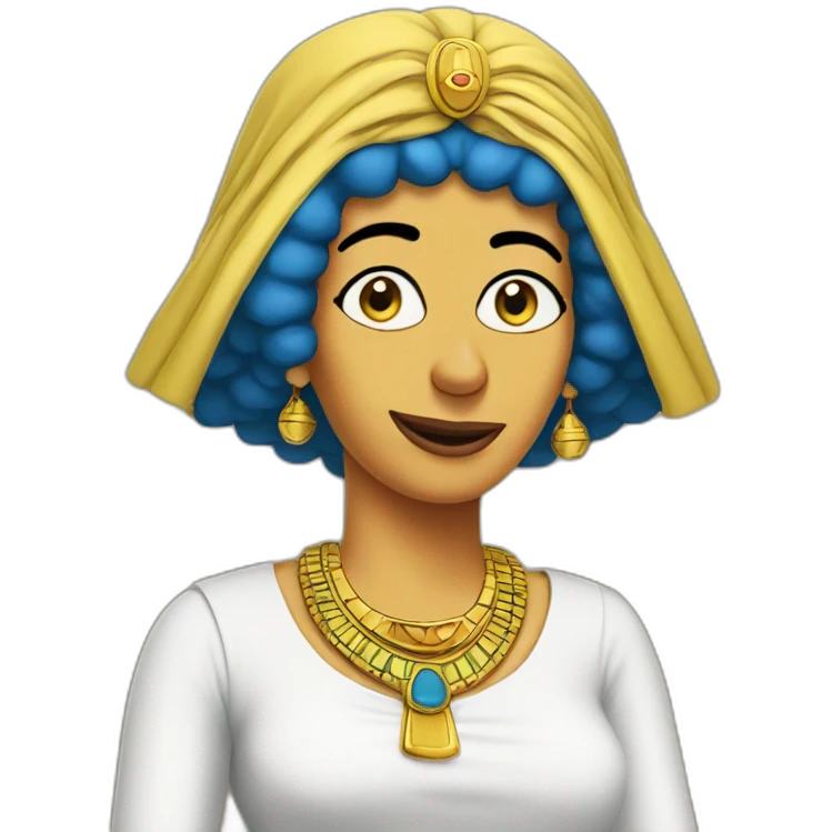Egyptian marge simpson emoji