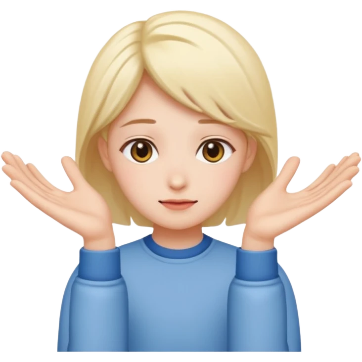 Person doing uwu hands emoji