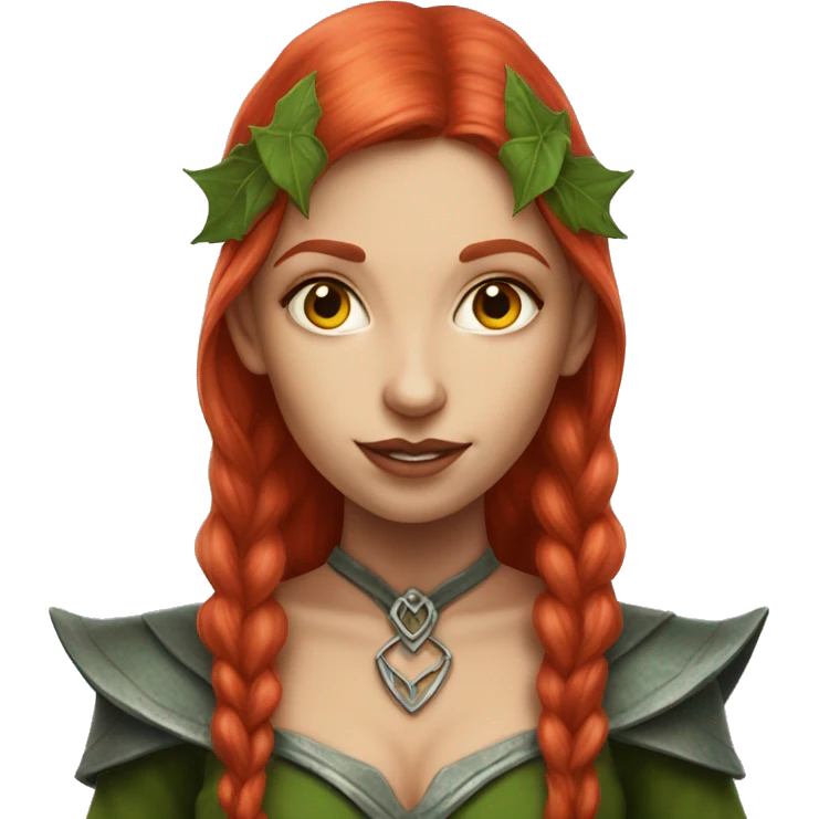 red head elf fantasy woman emoji