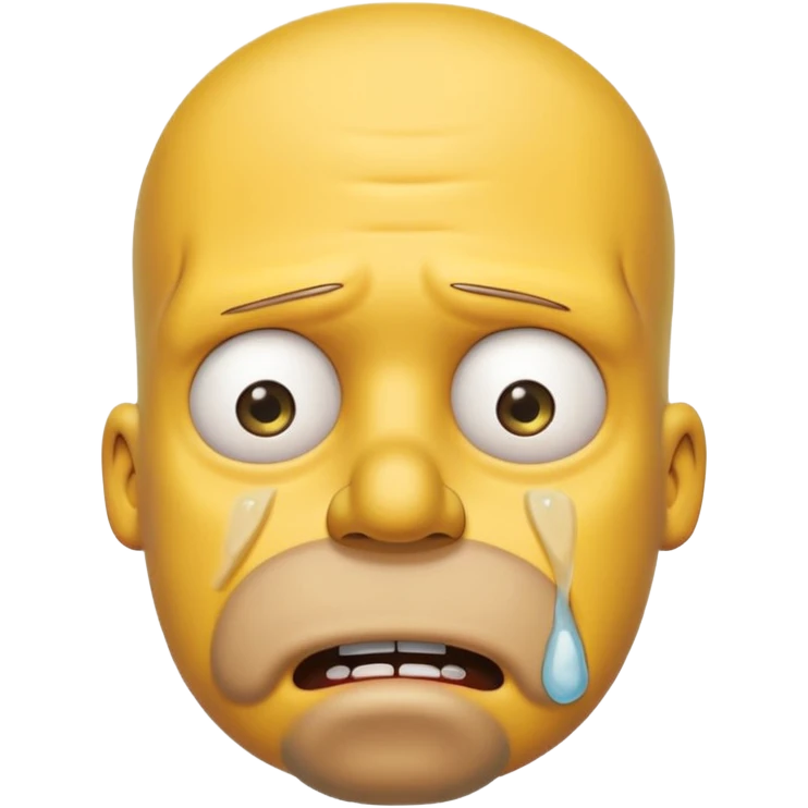Homer Simpson qui pleure emoji