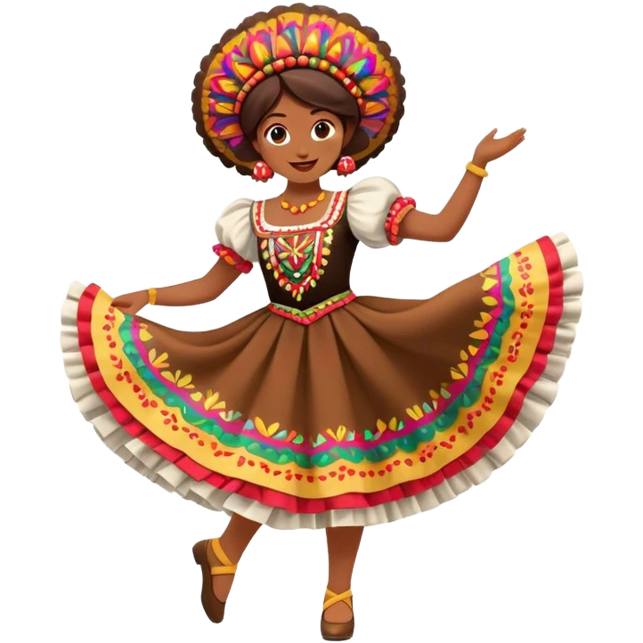 Cinematic Realistic Mazurka Dance Emoji, depicted as a lively traditional Polish folk dance scene with colorful costumes and spirited movement, rendered with dynamic textures and vibrant festive lighting that captures its rhythmic energy. emoji