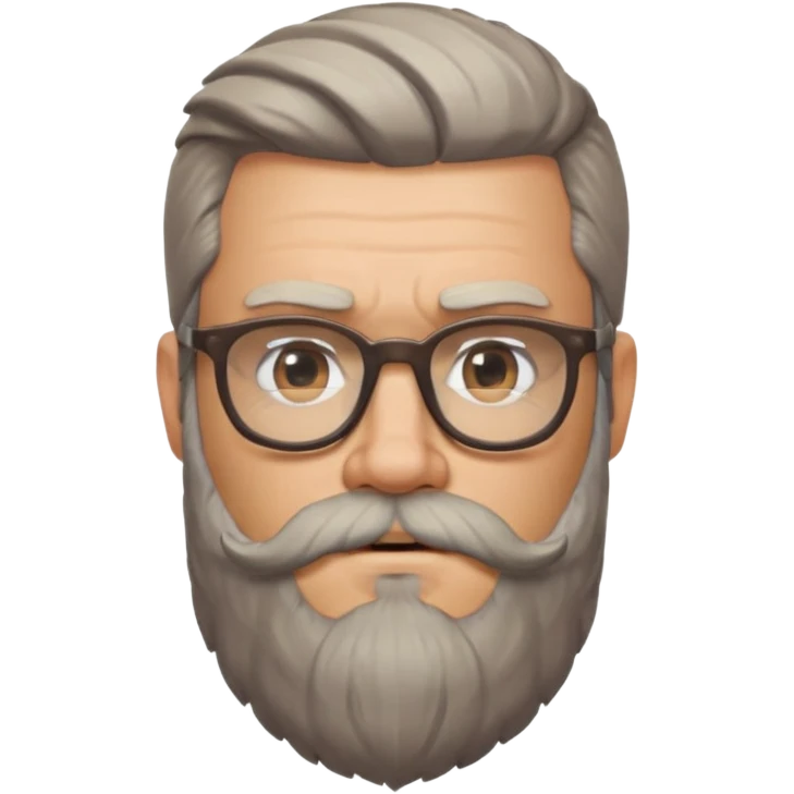 Viking guys, beard, glasses
 emoji
