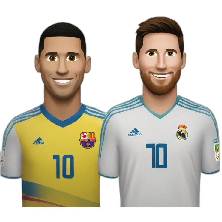 Ronaldo et Messi emoji
