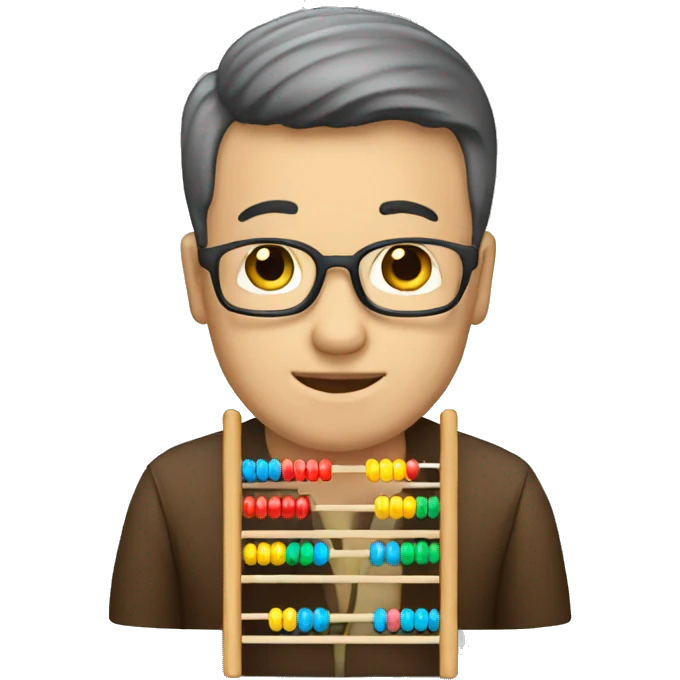 man with abacus emoji