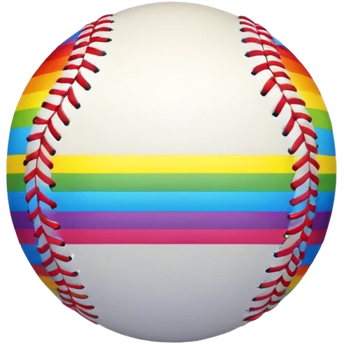 Baseball rainbows  emoji