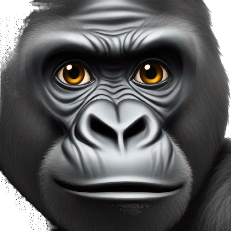 Gorilla in zoo emoji
