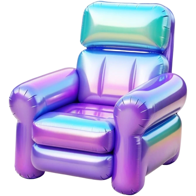 90’s Sparkly inflatable chair emoji