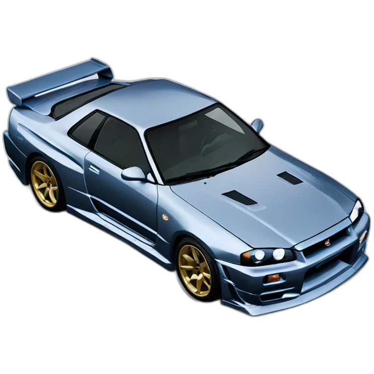 nissan skyline gtr r34 2fast 2furious emoji