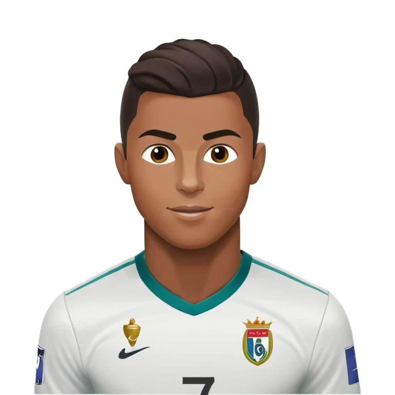 soccer player CR7 Cristiano Ronaldo celebrating a goal emoji