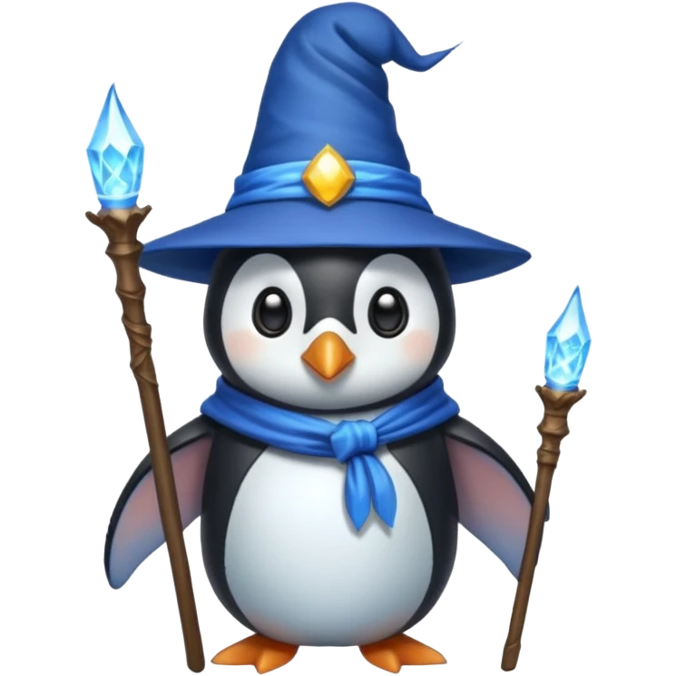 Penguin Wizard emoji