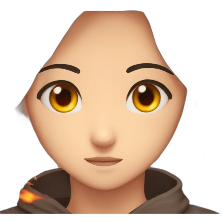 Anime fiery eyes emoji