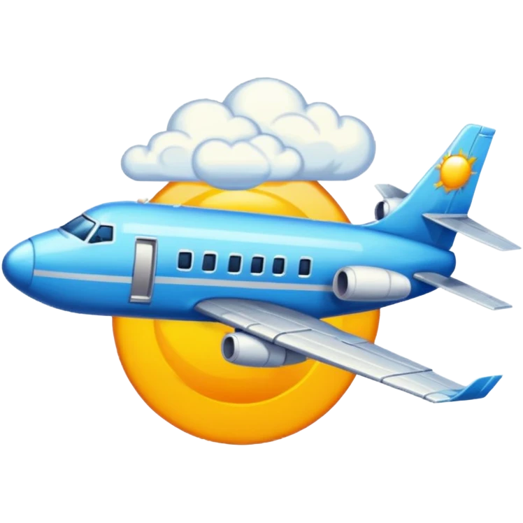 Crée un emoji en pixel art combinant 🛫 (avion au décollage) et 🌤️ (soleil derrière un nuage).
Style : rétro pixel art, résolution 32x32 pixels.
Format : PNG avec fond transparent. emoji