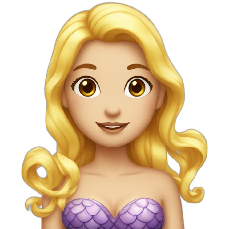 Mermaid bonne girl emoji