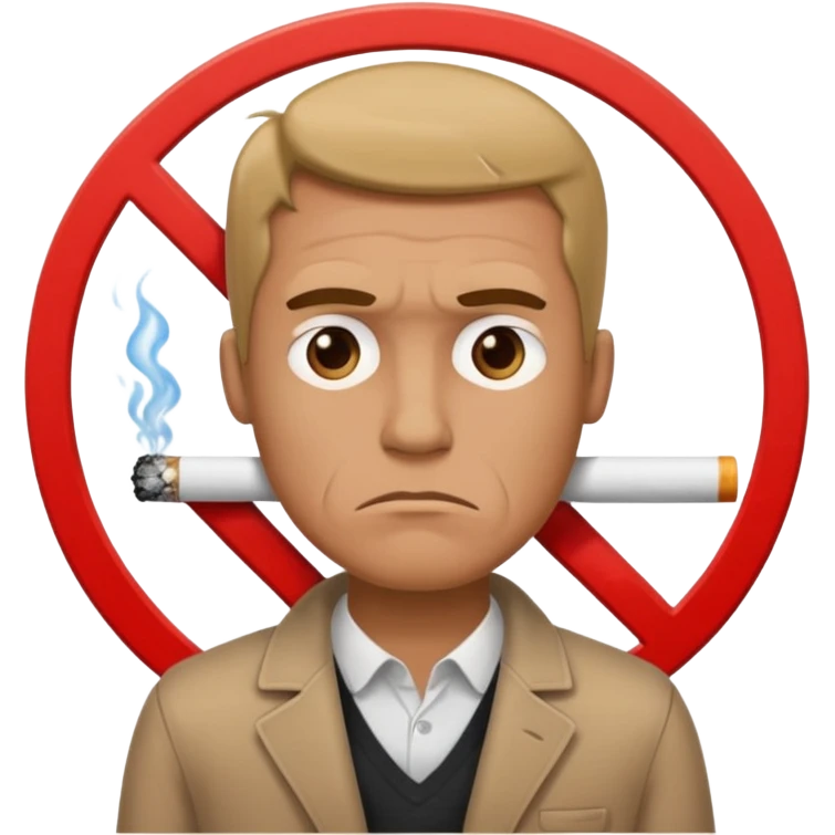 no smoking sign with a man emoji