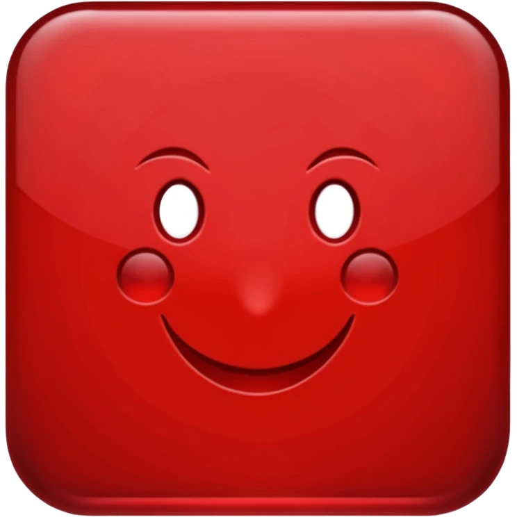 Very dark Red point without face emoji