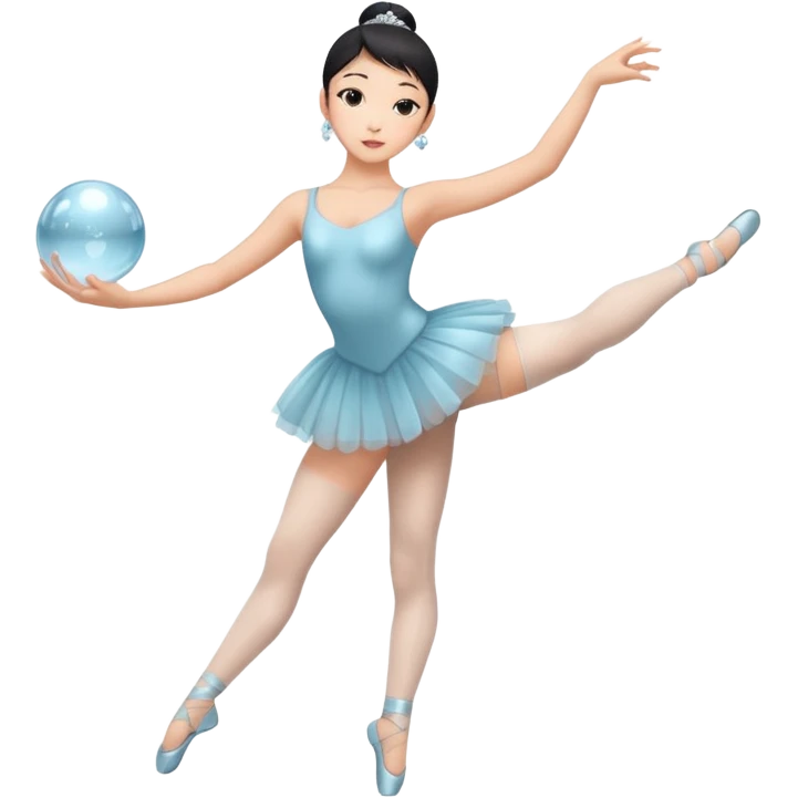 full body balet holding ball emoji