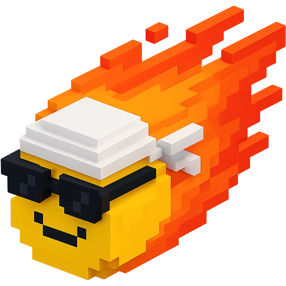 светящиеся комета в солнцезащитных очках и в белой дюраге, no background emoji