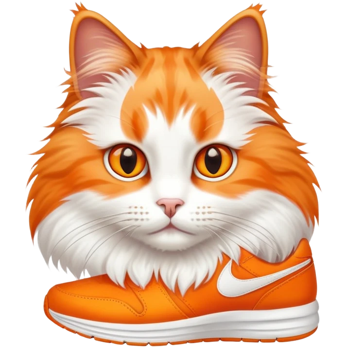 A cat with Nikes emoji