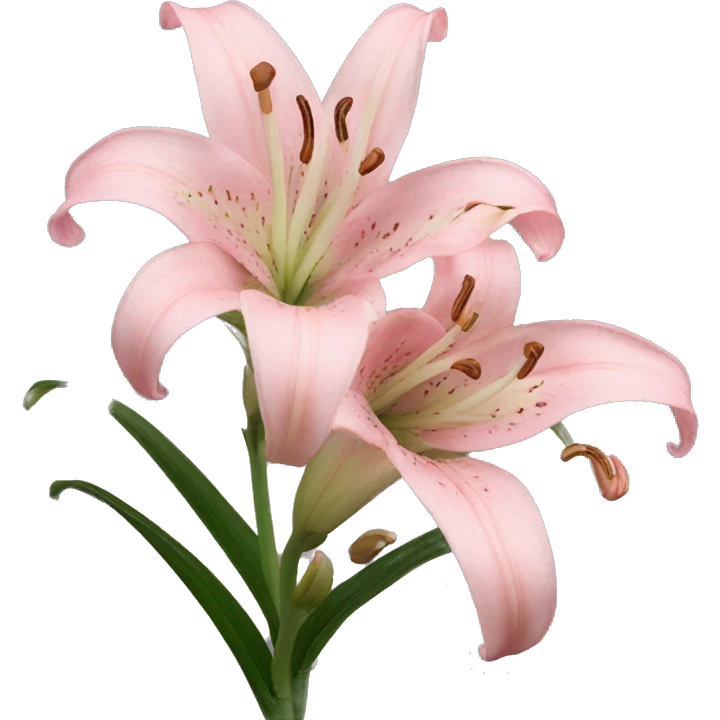 light pink lilium emoji
