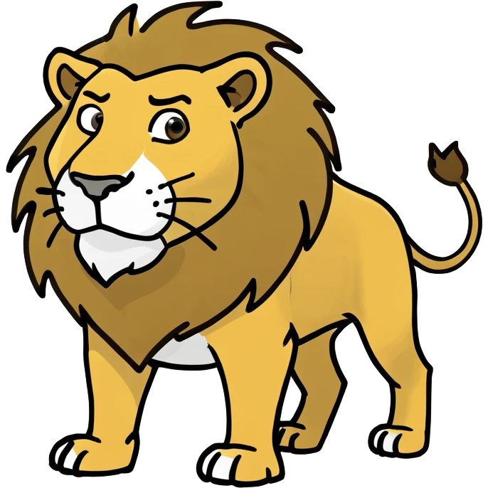Lion untamed emoji