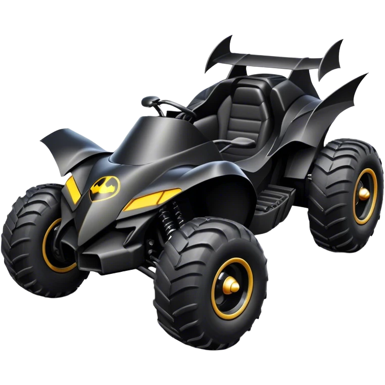 batmobile atv with a smile emoji