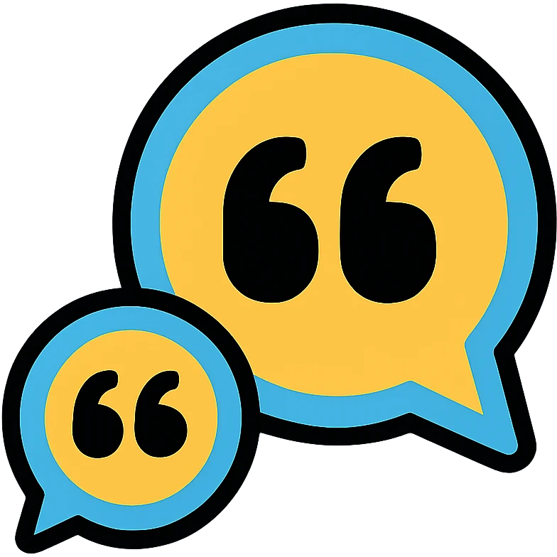 quotes icon emoji