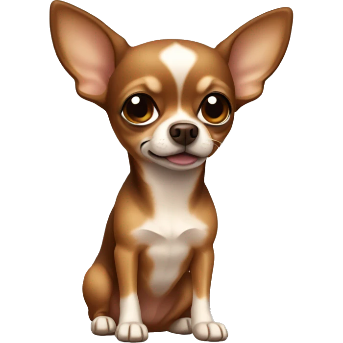 Brown and tan chihuahua emoji