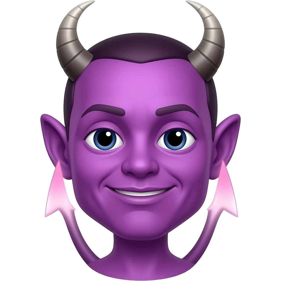 Purple devil with dick emoji