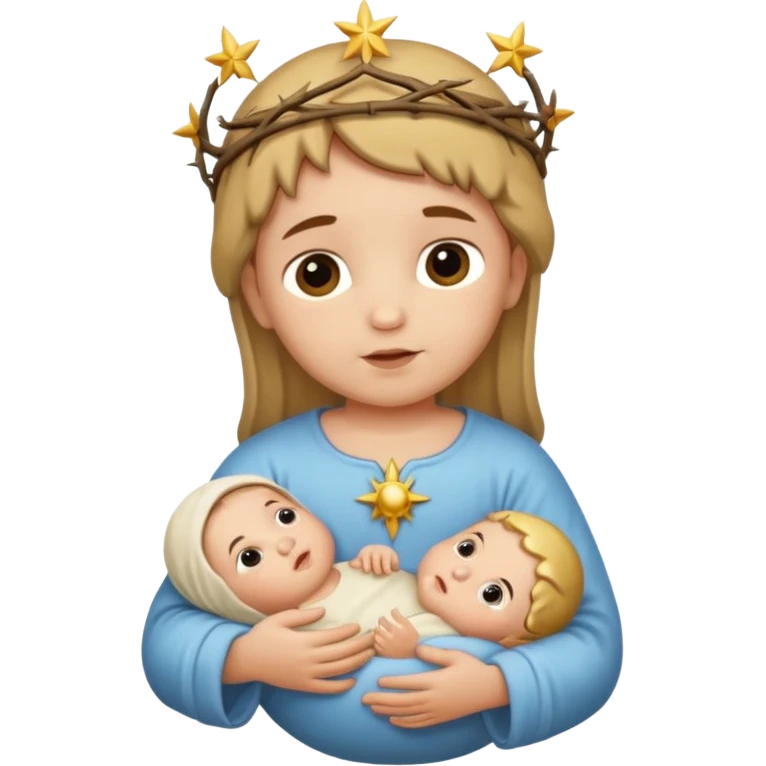 baby jesus no mom emoji