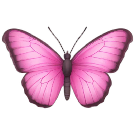 Butterfly pink emoji