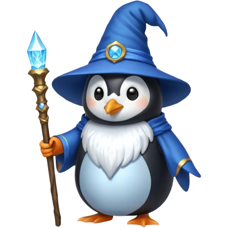 Penguin Wizard emoji