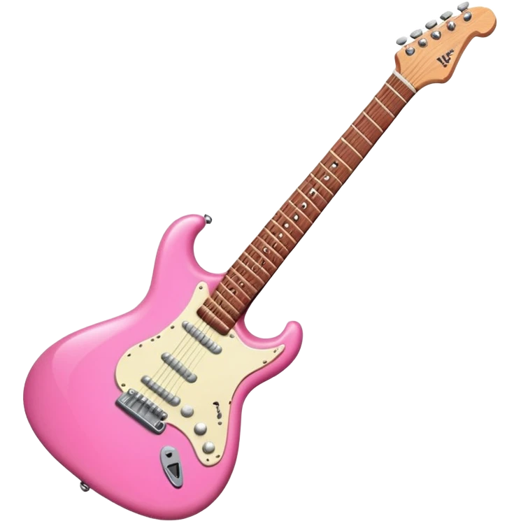 Guitar electric pink emoji